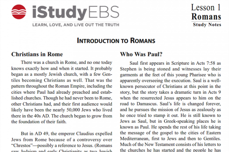 iStudyEBS To Learn, Love and Live out the Truth